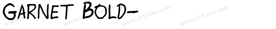 Garnet Bold字体转换
